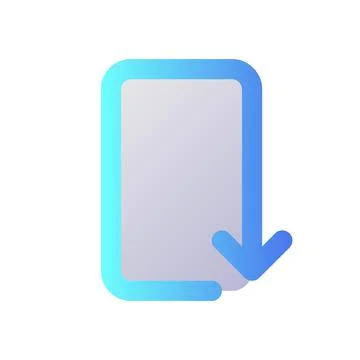 Reply pixel perfect flat gradient two-color ui icon Stockillustratie