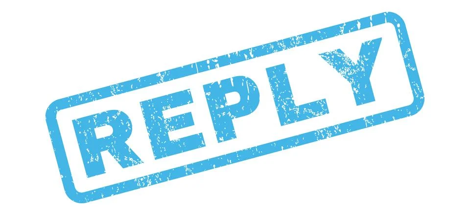 Reply Rubber Stamp Stock Illustration