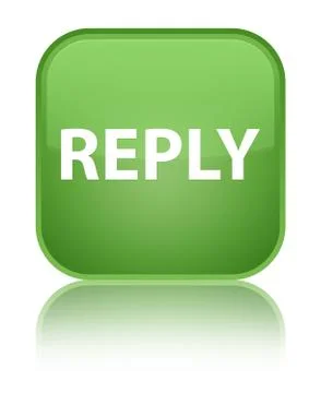 Reply special soft green square button 스톡 일러스트