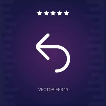 Reply vector icon Stock Illustration