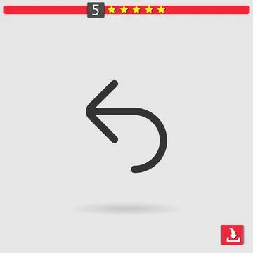 Reply vector icon イラスト素材