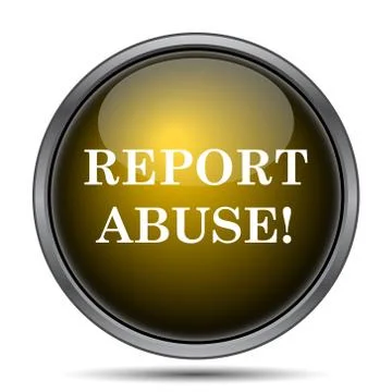 Report abuse icon. Internet button on white background.. Stock Illustration