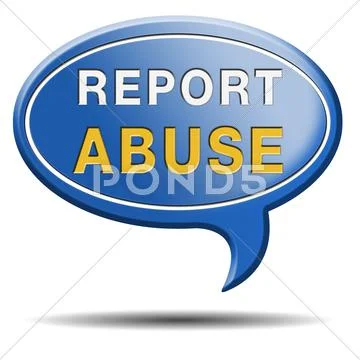 Report abuse sign Stock Illustration