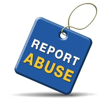 Report abuse sign Illustrazione stock