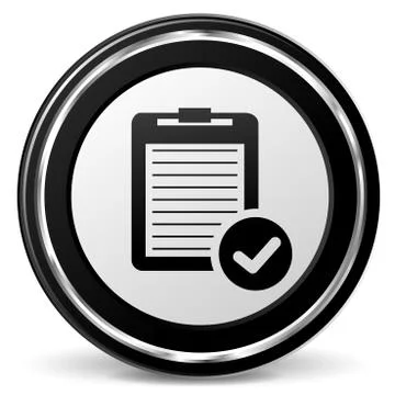 Report black icon Stock Illustration