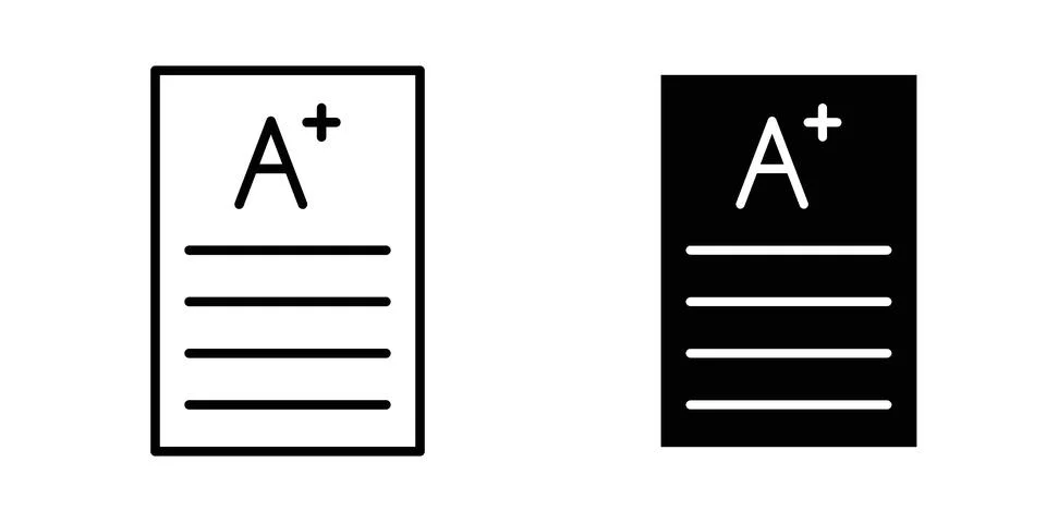 Report card icon for design projects and web UI イラスト素材