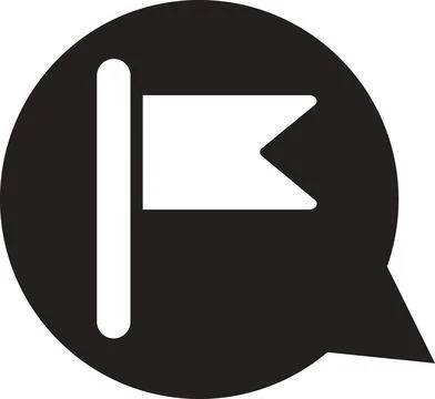 Report Content, Goal Marker, Flag Indicator Stock Illustration