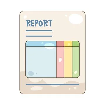 Report document イラスト素材