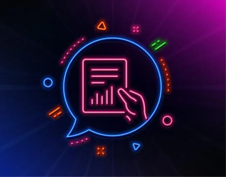Report document line icon. Analysis Chart. Vector Stock Illustration