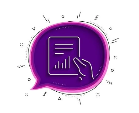 Report document line icon. Analysis Chart. Vector Stock Illustration