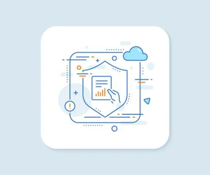 Report document line icon. Analysis Chart. Vector 스톡 일러스트