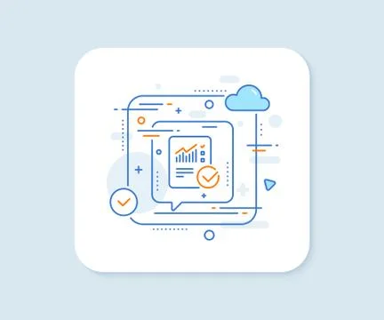 Report document line icon. Checklist. Vector イラスト素材