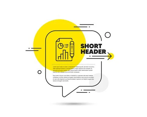 Report document line icon. Column graph sign. Vector 库存插图