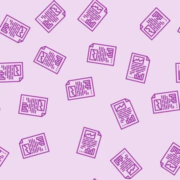 Report document paper line seamless pattern Stock Illustration