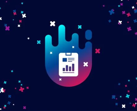 Report document simple icon. Analysis Chart. 스톡 일러스트