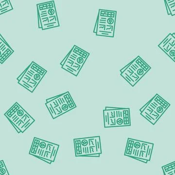 Report esg line vector seamless pattern Stock Illustration