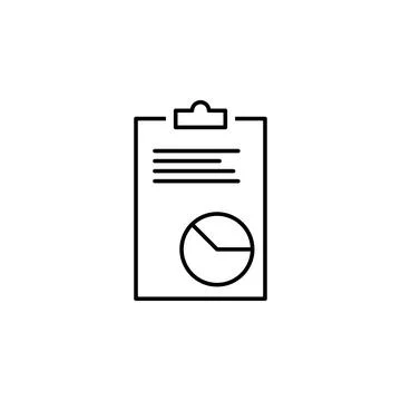Report icon. Element of scientifics study icon for mobile concept and web app Stock Illustration