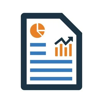 Report icon. Stock Illustration