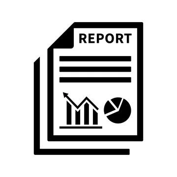 Report Icon. Stock-Illustration