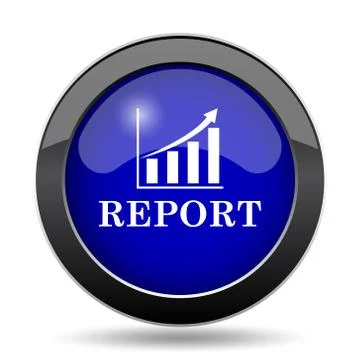 Report icon. Internet button on white background.. Stock Illustration