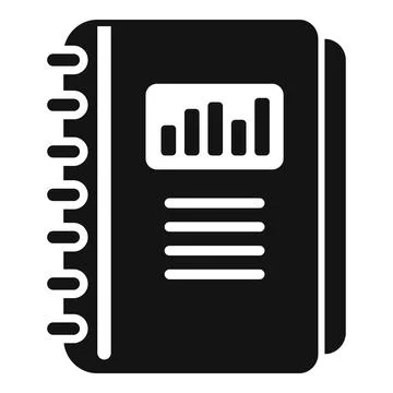 Report icon simple vector. Business document イラスト素材