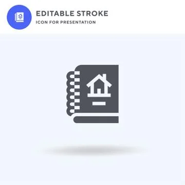 Report icon vector, filled flat sign, solid pictogram isolated on white, logo Stock Illustration