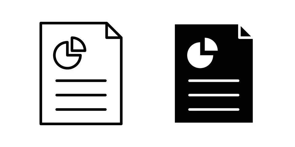 Report icon vector symbol graphics Stock Illustration