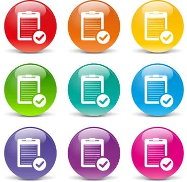 Report icons Stock Illustration