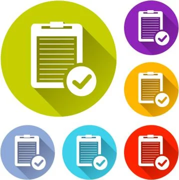 Report icons Stock Illustration