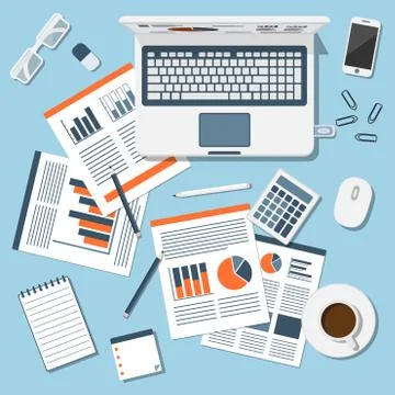 Report Stock Illustration