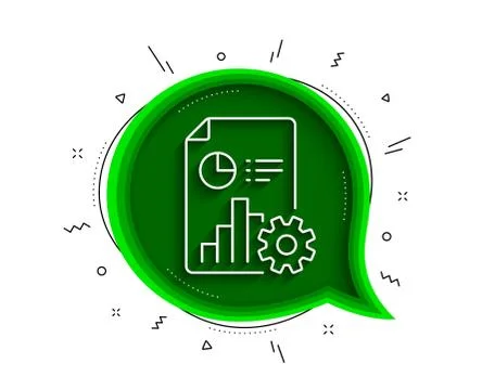 Report line icon. Column graph, pie chart sign. Vector Stock Illustration