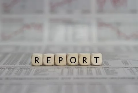 Report Foto stock