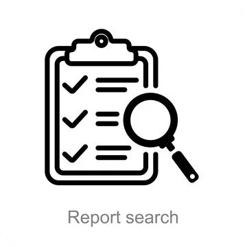 Report search Stock Illustration
