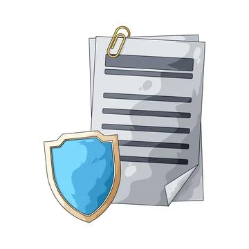 Report security illustration Stock Illustration