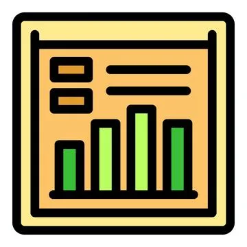 Report showing growing bar chart and statistics data 스톡 일러스트