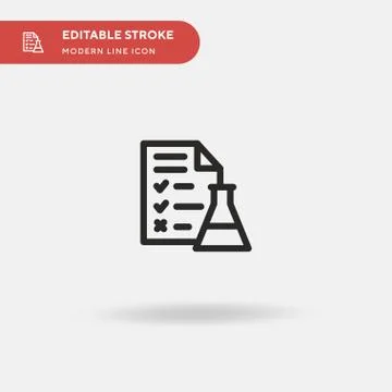 Report Simple vector icon. Illustration symbol design template for web mobile Illustrazione stock