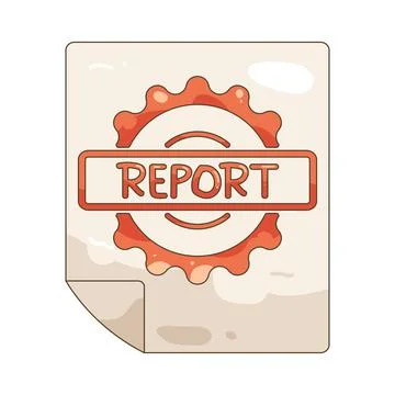 Report stamp Stock Illustration