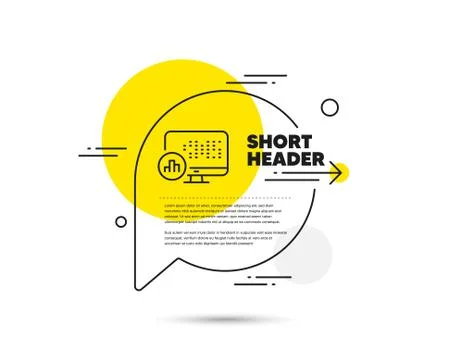 Report statistics line icon. Column graph sign. Vector Stock Illustration