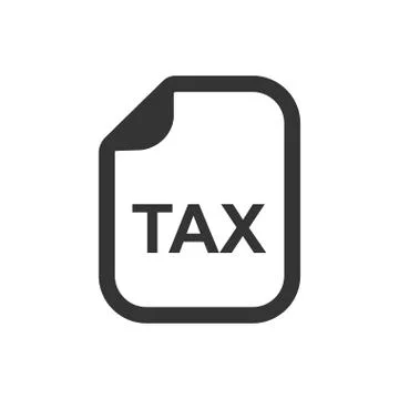 Report Tax Icon Illustrazione stock