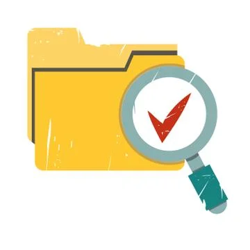 Report verification Stock Illustration