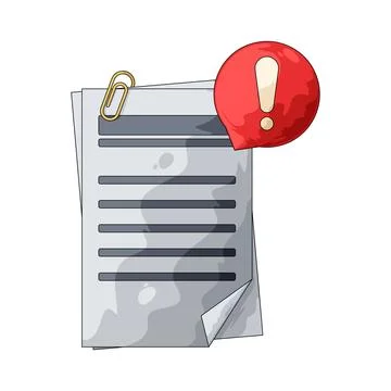 Report warning illustration Иллюстрация