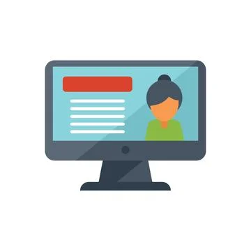 Reportage icon flat vector. Camera press Illustrazione stock