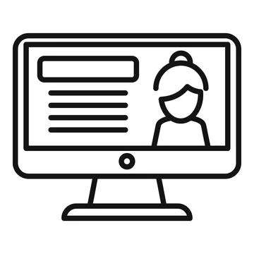 Reportage icon outline vector. Camera press Stock Illustration