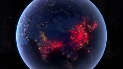 Reported Cases Around The World. Terror Attacks, Bombings, Fires, Infections. Stock Footage 130321035