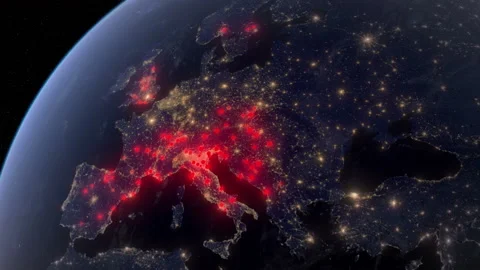 Reported Cases In Europe. Terror Attacks, Bombings, Fires, Infections. Stock Footage 130313198