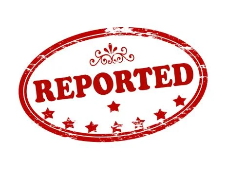 Reported Illustrazione stock