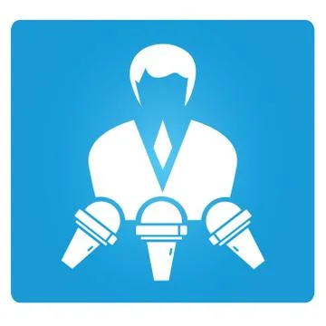 Reporter Stock Illustration