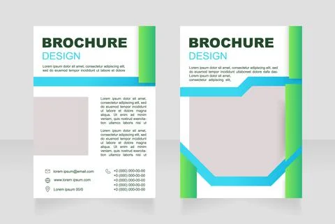 Reporting about construction progress blank brochure design Illustrazione stock