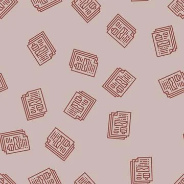 Reporting and analytics line seamless pattern Stock Illustration