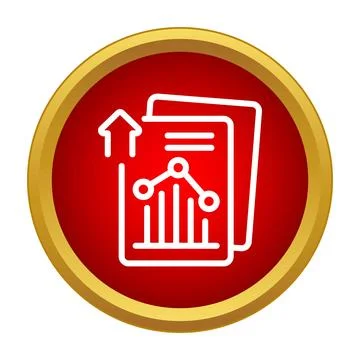 Reporting business data analysis showing progress and growth Ilustración de archivo